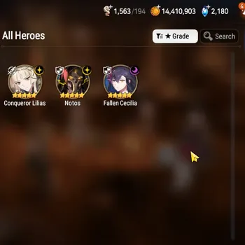 Epic Seven Accounts Starter Global Unverif|Best Starter|3ML(C.Lilias,Notos,F.Cecilia,Arby)|PoH+Bless ON|SS 2.1K|MoH 10|Abyss