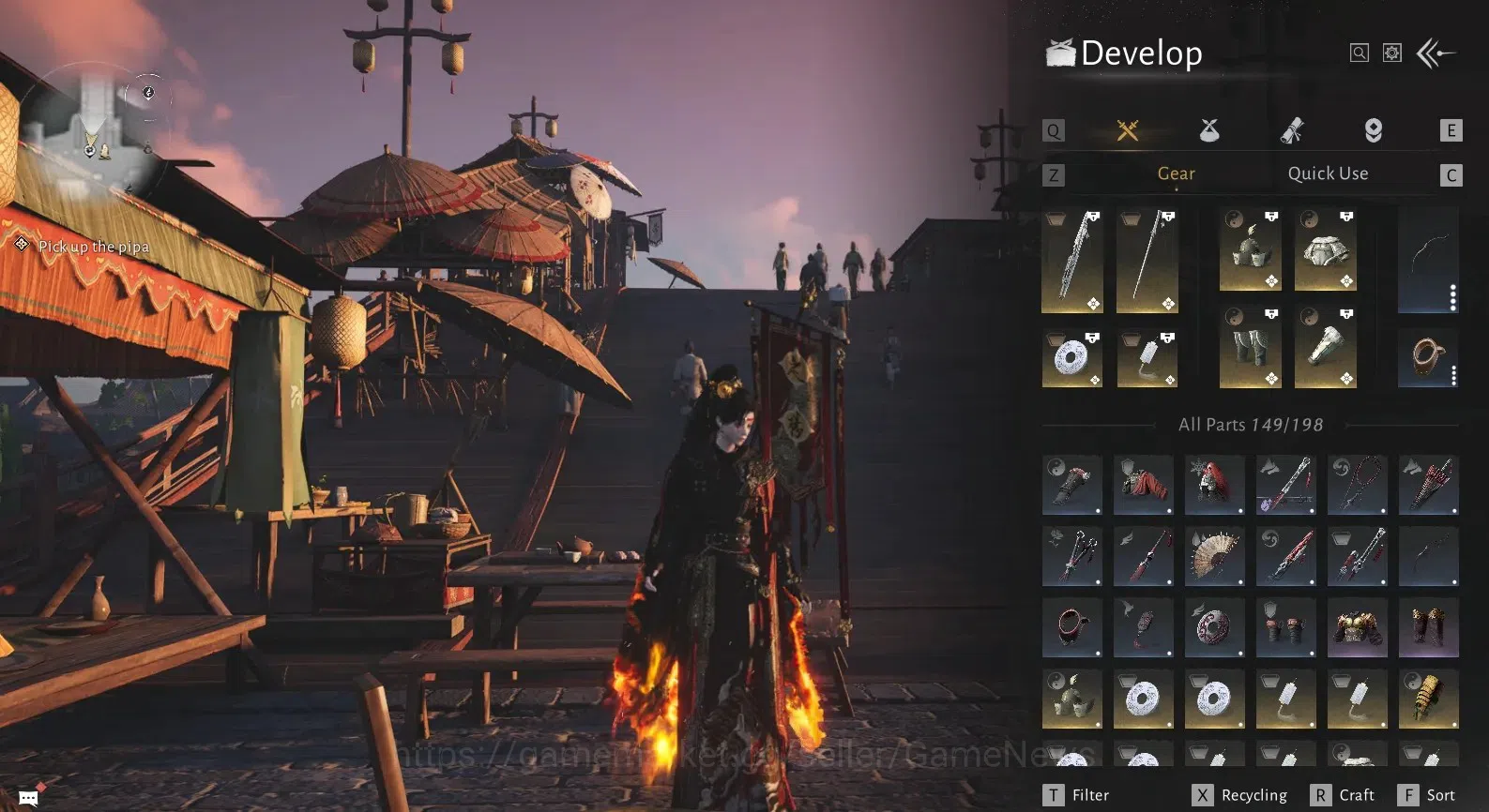 Where Winds Meet Accounts GLOBAL|Lv 91|GS 24K|Ghoststride + 1 Harmonic Core| image 11