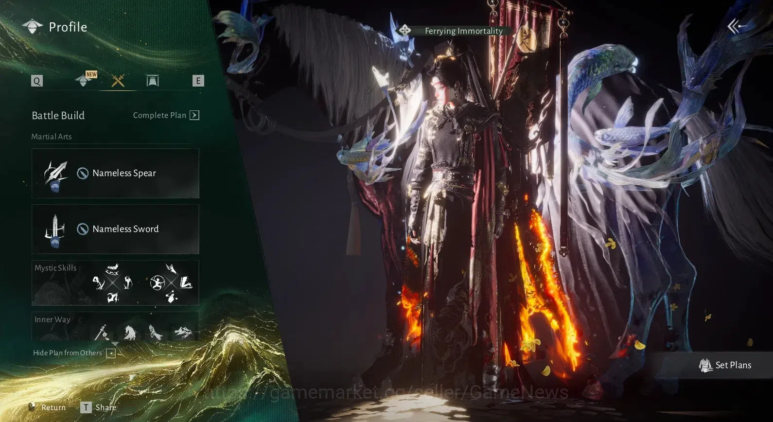 Where Winds Meet Accounts GLOBAL|Lv 91|GS 24K|Ghoststride + 1 Harmonic Core| image 3