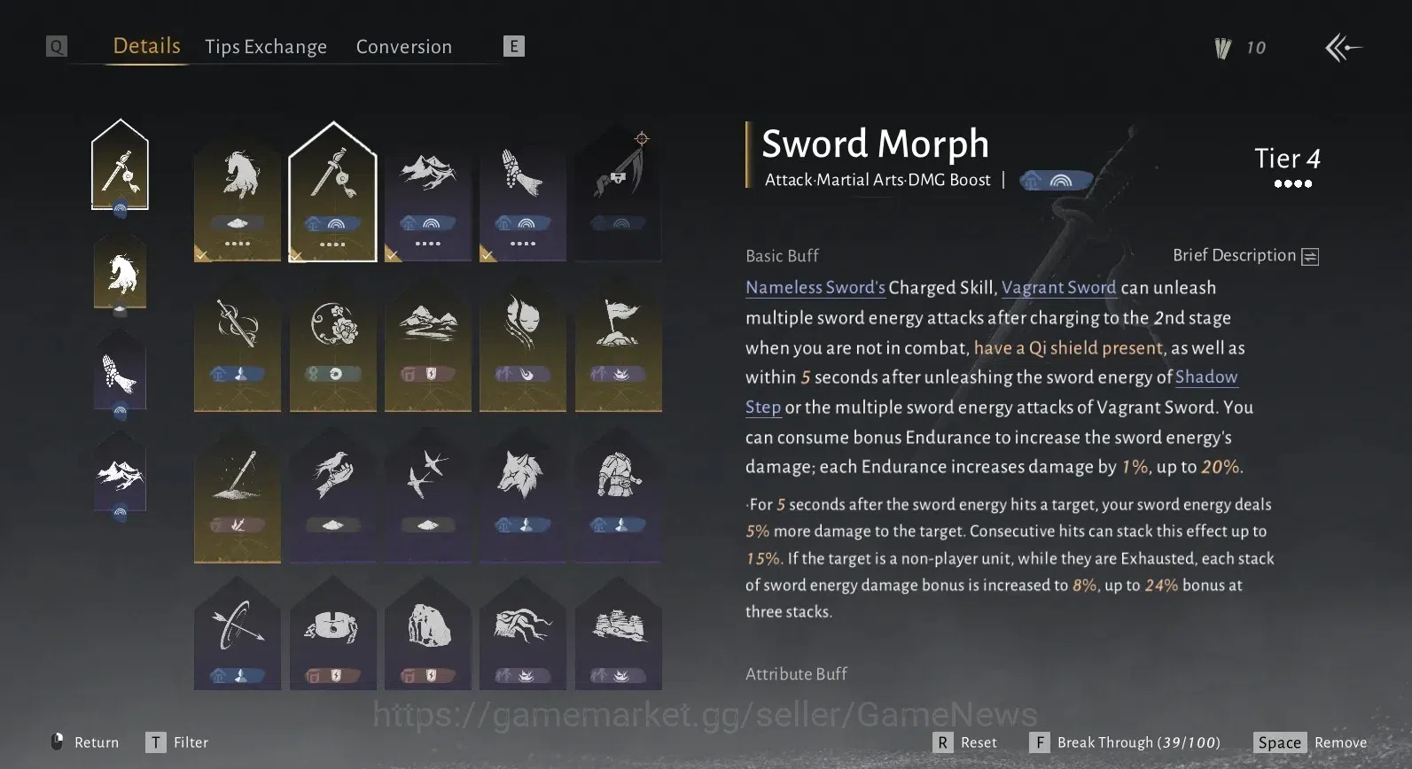 Where Winds Meet Accounts GLOBAL|Lv 91|GS 24K|Ghoststride + 1 Harmonic Core| image 7