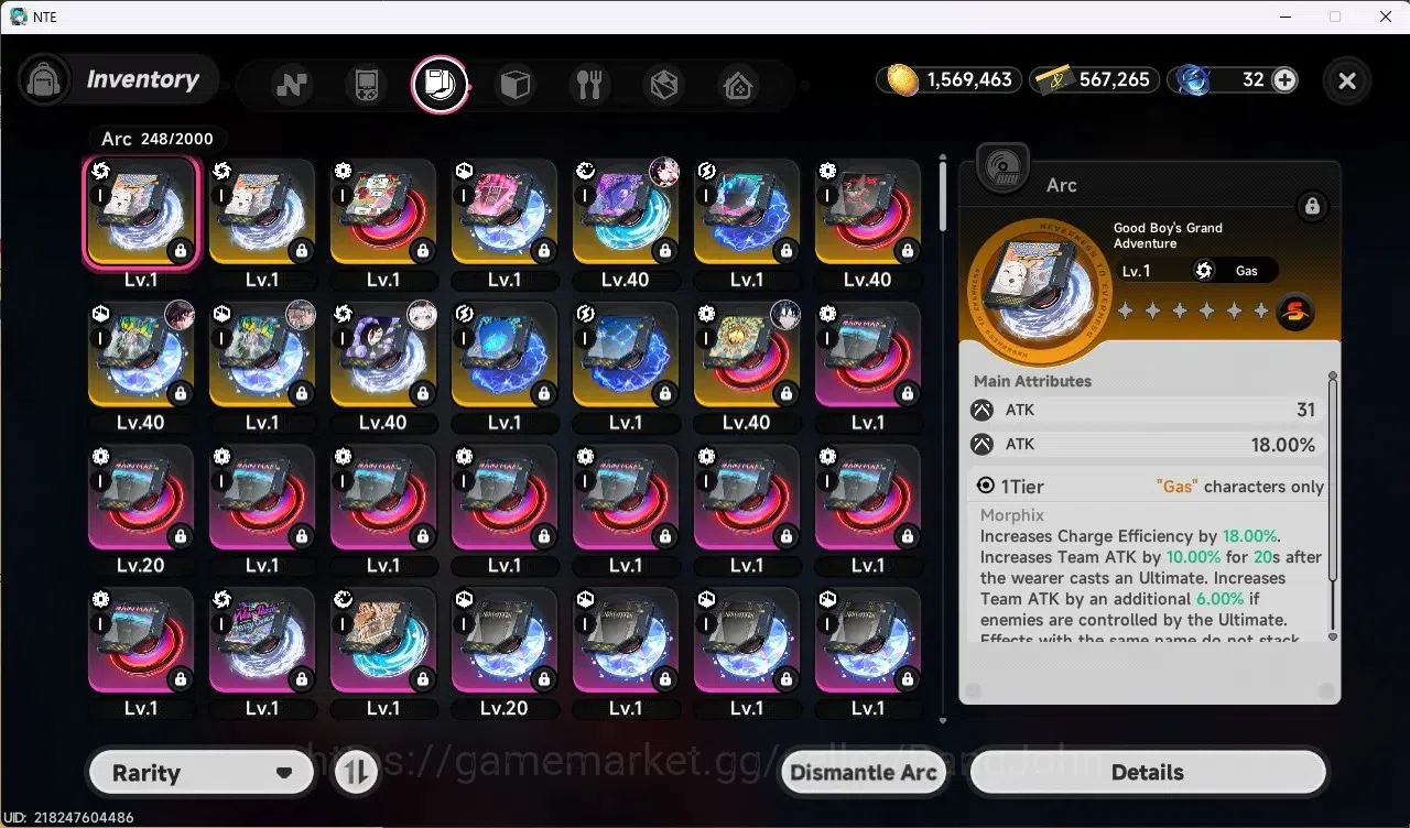 Neverness to Everness Accounts SEA | Lv 25 | 5 S-Class/3 Limited [Chaos+Sign,Lacr image 11