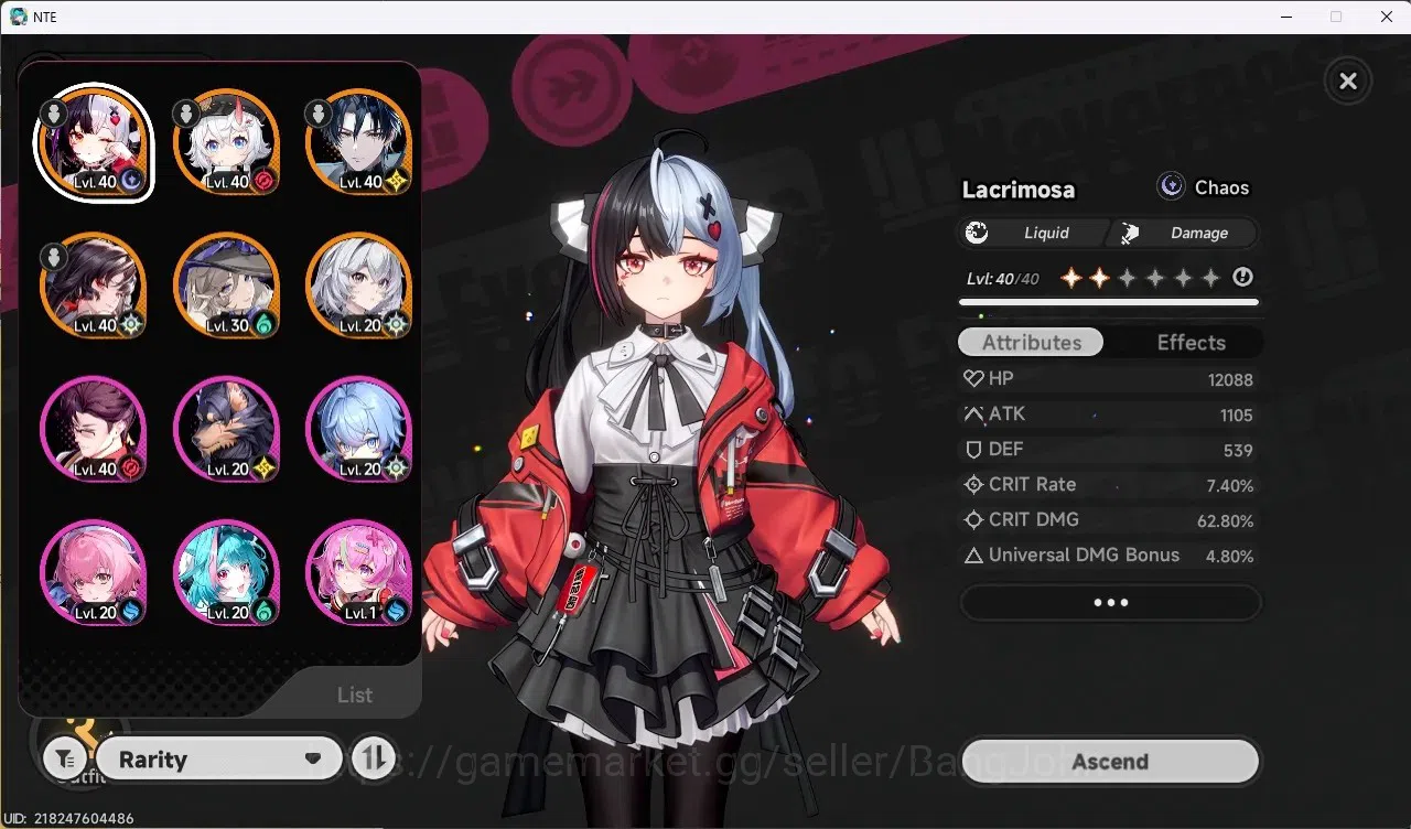 Neverness to Everness Accounts SEA | Lv 25 | 5 S-Class/3 Limited [Chaos+Sign,Lacr image 2