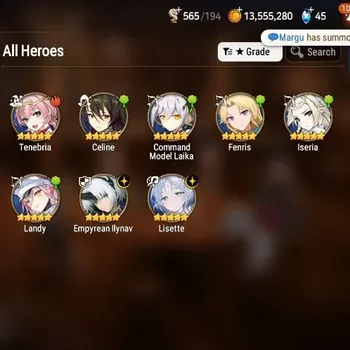 Epic Seven Accounts Starter Global Unverif|Starter Clear Prologue|2ML(Lisette,EmpIlynav)+6*5RGB|PoH+Bless ON|380 MM|Fresh