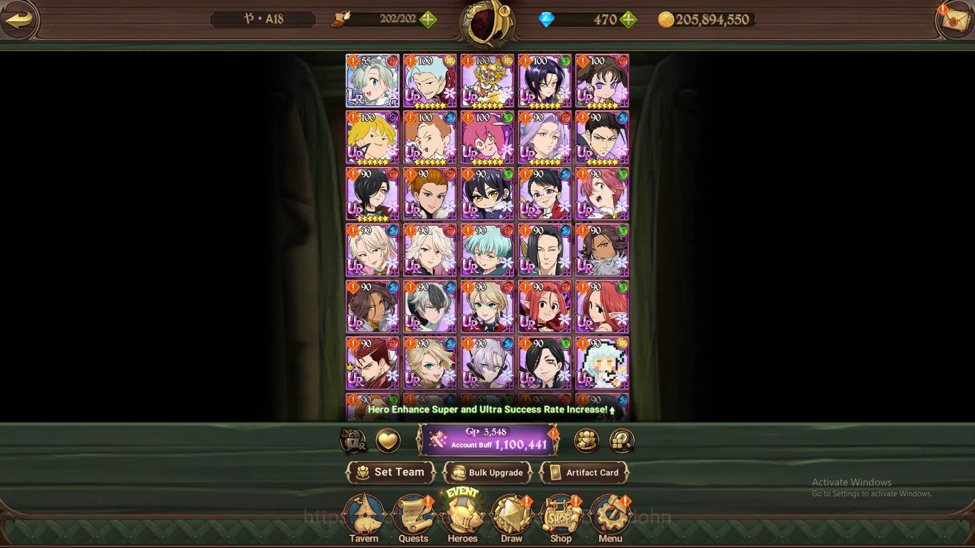 The Seven Deadly Sins: Grand Cross Accounts ASIA|1.1M CC|DM 470|1LR Elizabeth|UR Demon King Me image 8