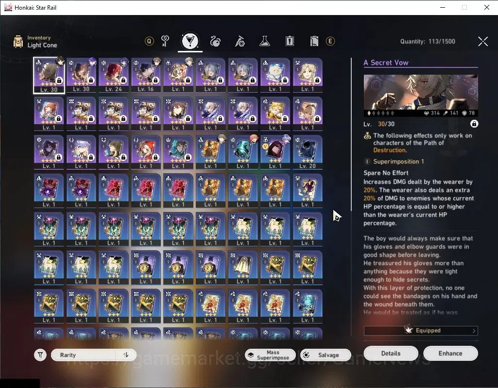 Honkai Star Rail Accounts Asia|TL27|1 Golden Companion|3 Limited|Acheron,Dan image 5
