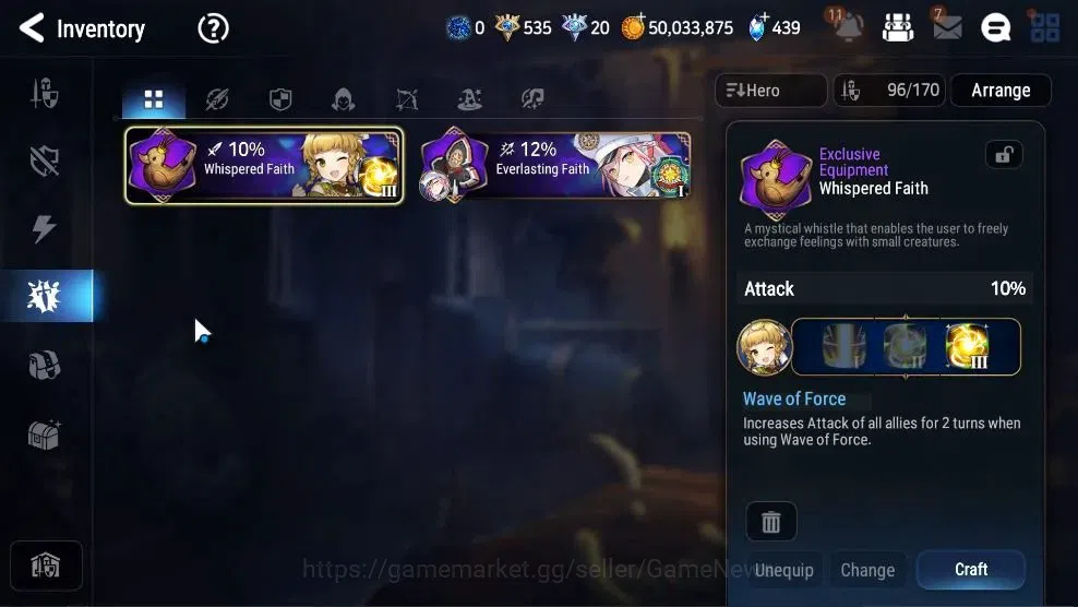 Epic Seven Accounts High-End GLOBAL UnVerif|NewEra|9ML(BysHwyung,ArbVildred,SP Politis,Etc)+Ab Fumyr,Setsuka|Untouch 20