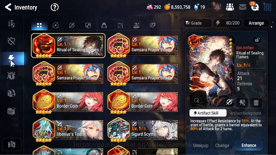 Epic Seven Accounts Global Unverif|NewEra|10 ML(Salome,LOT Scale,BM Ha image 14