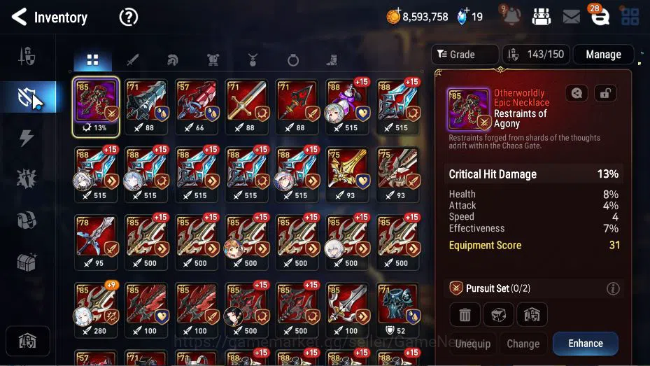 Epic Seven Accounts Global Unverif|NewEra|10 ML(Salome,LOT Scale,BM Ha image 15
