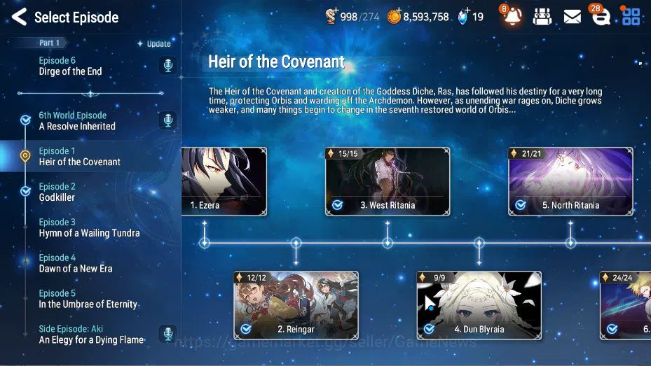 Epic Seven Accounts Global Unverif|NewEra|10 ML(Salome,LOT Scale,BM Ha image 3