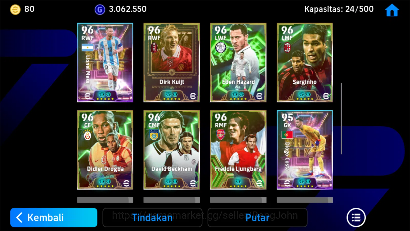 eFootball Accounts Power 3165 | rodri show,degea show,de bruyne,dirk  image 5