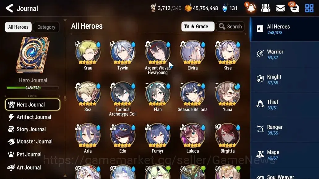 Epic Seven Accounts ASIA VERIF|33 ML(Salome,BArunka,WOTM Tenebria,Etc) image 10