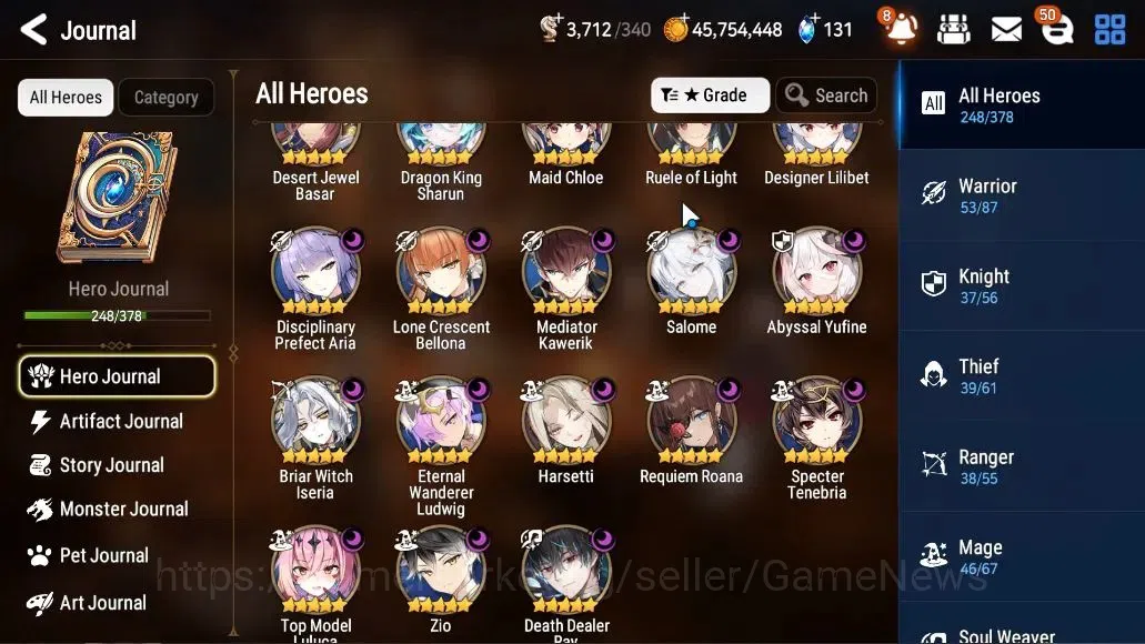 Epic Seven Accounts ASIA VERIF|33 ML(Salome,BArunka,WOTM Tenebria,Etc) image 7