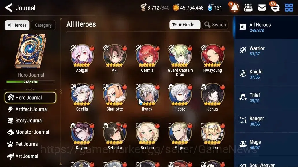 Epic Seven Accounts ASIA VERIF|33 ML(Salome,BArunka,WOTM Tenebria,Etc) image 8