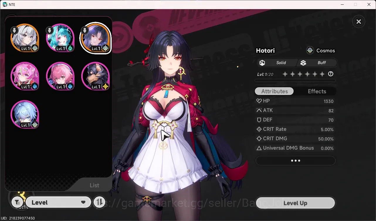 Neverness to Everness Accounts SEA | STARTER Lv 3 | 1 SSR Hotori+SKIN , 5 SR | MC image 7
