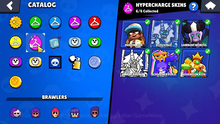 Brawl Stars Accounts 25304 Trophy|88 Brawlers 19 MAX Lvl|6 Hyperchar [DNita,SPoco,SRico,Etc] 6 Legend 5 Myth 69 Epic Skin 14