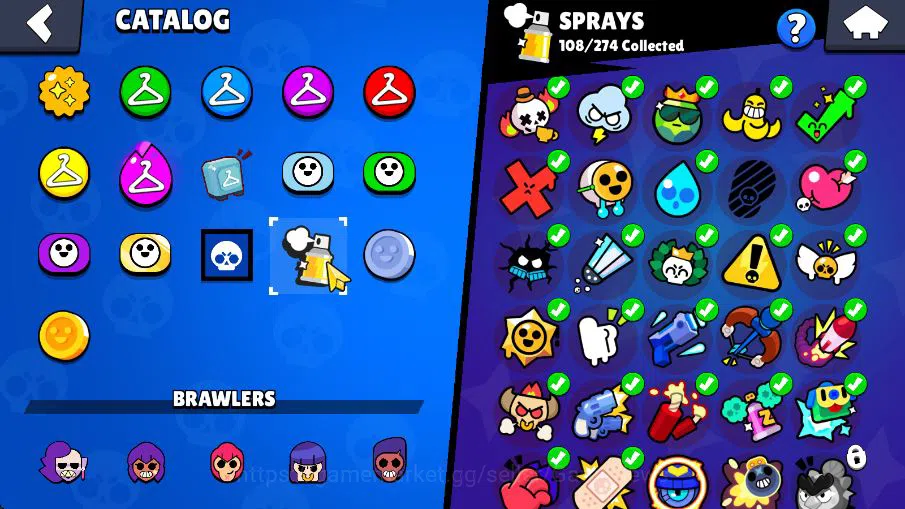 Brawl Stars Accounts 25304 Trophy|88 Brawlers 19 MAX Lvl|6 Hyperchar [DNita,SPoco,SRico,Etc] 6 Legend 5 Myth 69 Epic Skin 19