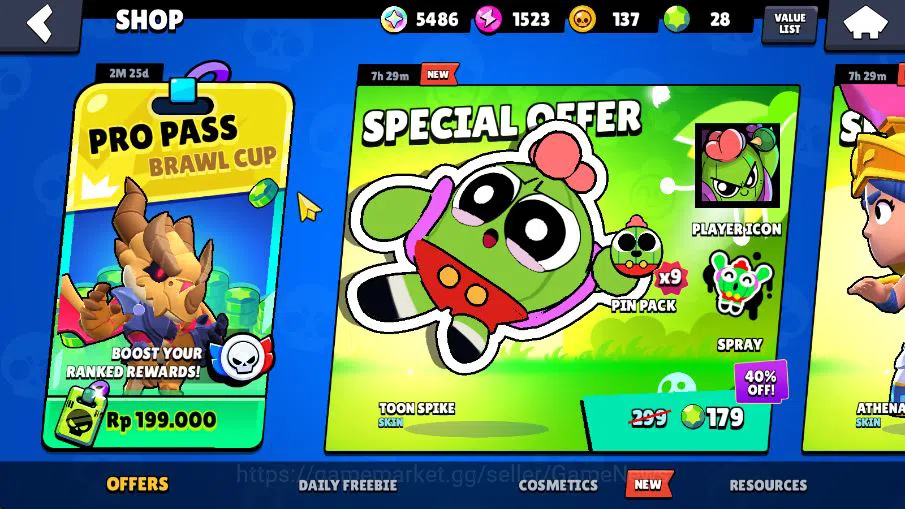 Brawl Stars Accounts 25304 Trophy|88 Brawlers 19 MAX Lvl|6 Hyperchar [DNita,SPoco,SRico,Etc] 6 Legend 5 Myth 69 Epic Skin 5