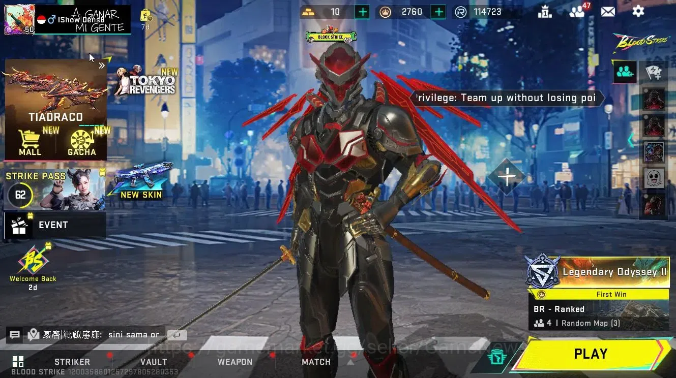 Blood Strike Accounts ASIA|Eternal ETHAN-Alien Walker|Collab BLEACH[Byak image 1