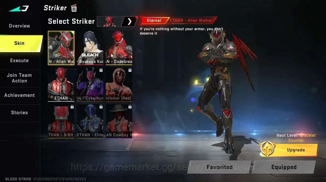 Blood Strike Accounts ASIA|Eternal ETHAN-Alien Walker|Collab BLEACH[Byak image 3