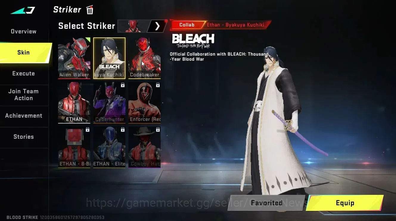 Blood Strike Accounts ASIA|Eternal ETHAN-Alien Walker|Collab BLEACH[Byak image 4