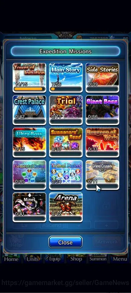 Grand Summoners Accounts Global|Rank 38|3 Ascend+2 TW|[CF Millim,Shuna]+TW, image 13