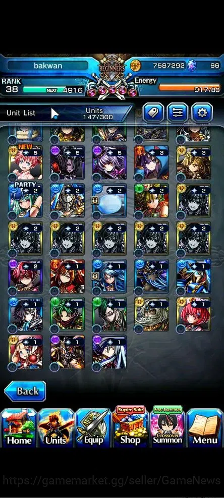 Grand Summoners Accounts Global|Rank 38|3 Ascend+2 TW|[CF Millim,Shuna]+TW, image 6