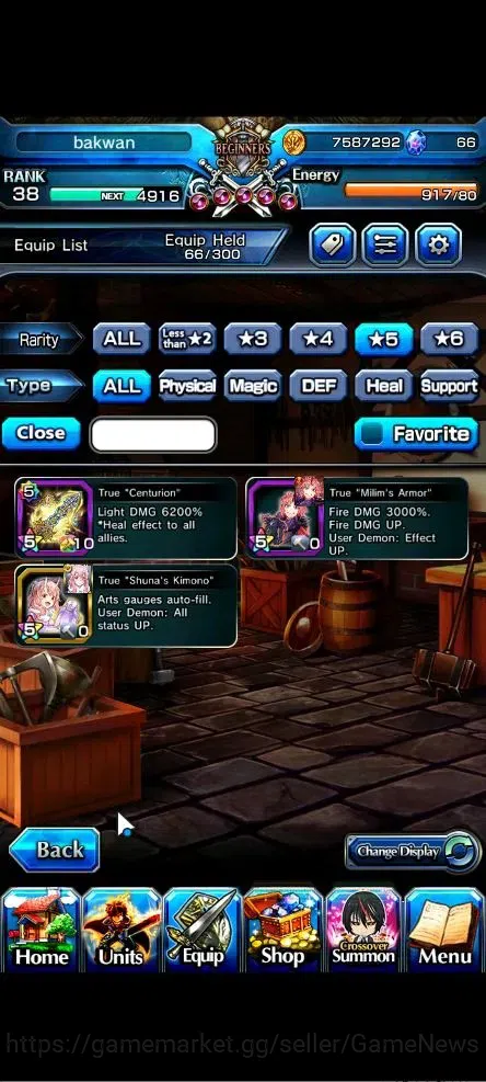 Grand Summoners Accounts Global|Rank 38|3 Ascend+2 TW|[CF Millim,Shuna]+TW, image 7