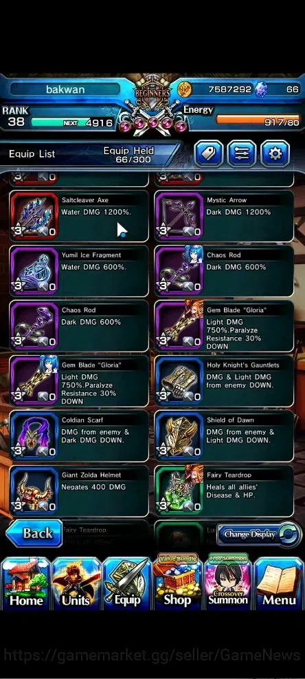 Grand Summoners Accounts Global|Rank 38|3 Ascend+2 TW|[CF Millim,Shuna]+TW, image 9
