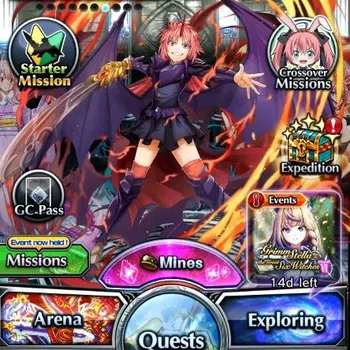 Grand Summoners End-Game Global|Rank 38|3 Ascend+2 TW|[CF Millim,Shuna]+TW, image 1
