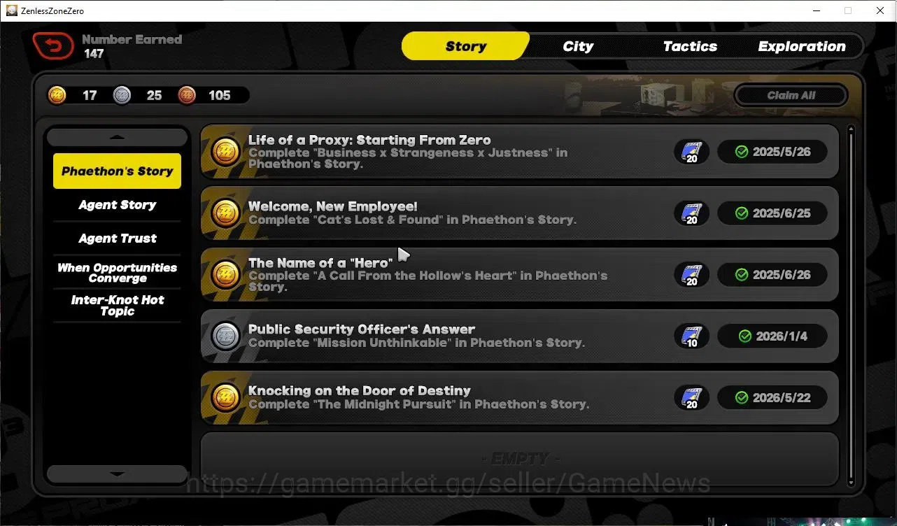 Zenless Zone Zero Accounts ASIA|IK 52|S1 Ch3|5 Limited[PromeiaM1+Sign,Sunna,L image 18