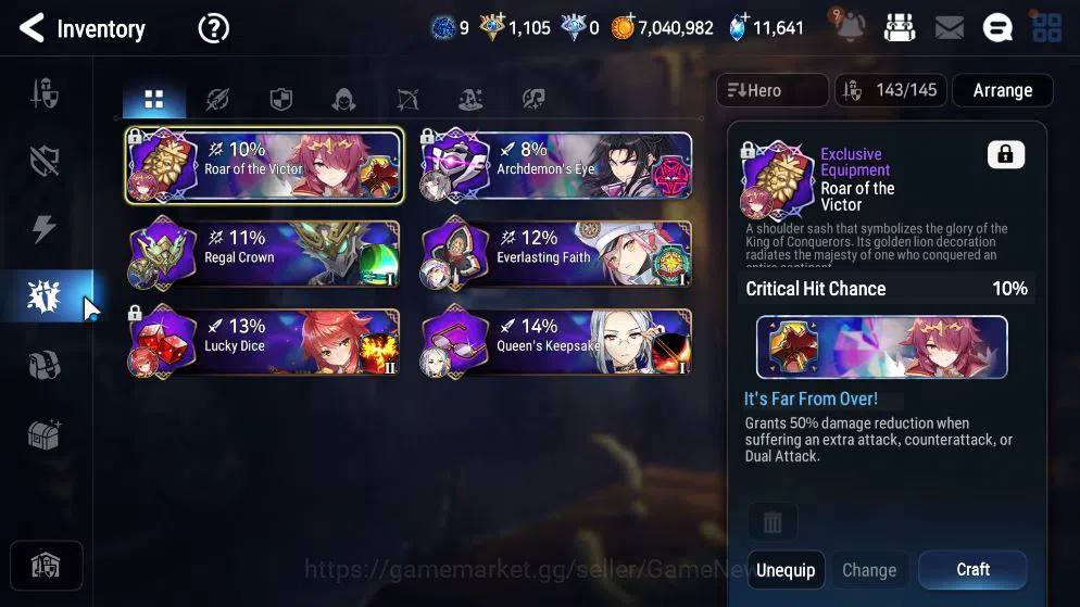 Epic Seven Accounts GLOBAL UNVERIF|New Era|14 ML(Salome, BArunka, EIly image 8