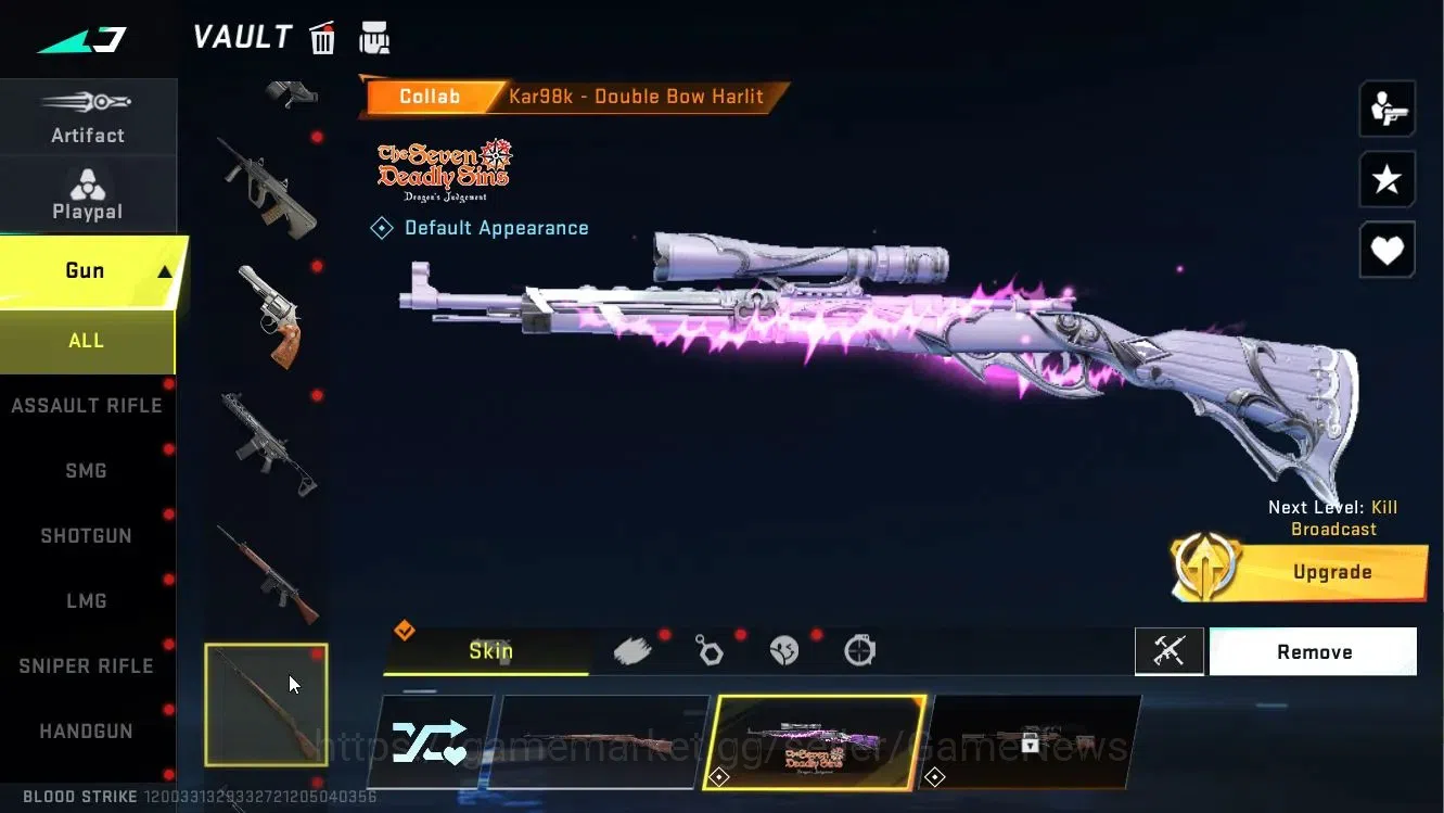 Blood Strike Accounts ASIA|Collab 7DS (Kar98,QBZ95)|7 Legendary (ETHAN,M image 13