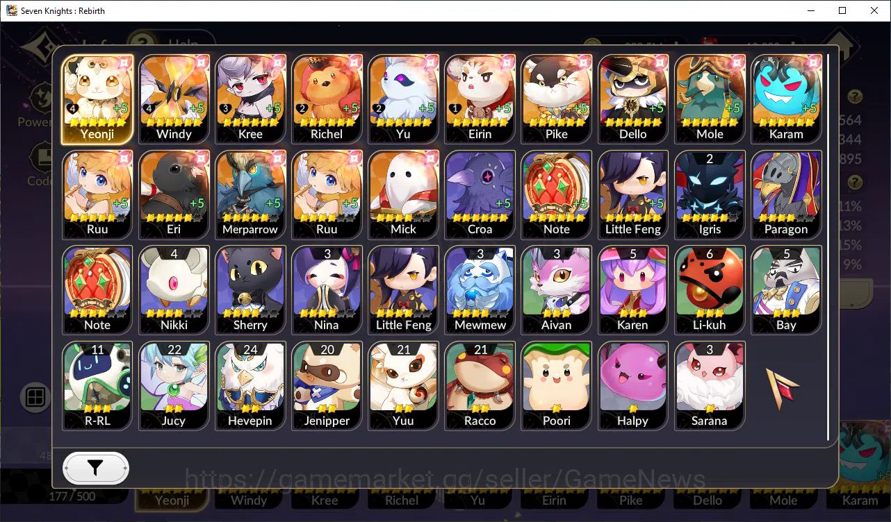 Seven Knights Re:Birth Accounts Global SEA ENDGAME|Full Ex-7k[FaiTC1,MeliaTC1,Rosi image 17