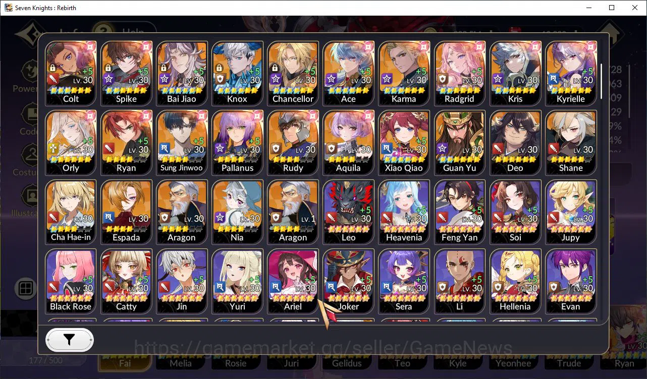Seven Knights Re:Birth Accounts Global SEA ENDGAME|Full Ex-7k[FaiTC1,MeliaTC1,Rosi image 18