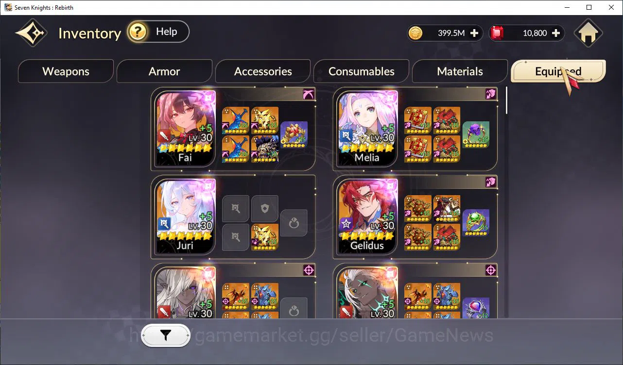 Seven Knights Re:Birth Accounts Global SEA ENDGAME|Full Ex-7k[FaiTC1,MeliaTC1,Rosi image 8