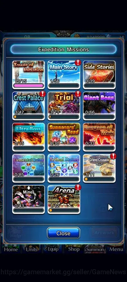Grand Summoners Accounts End-Game Global|Rank 66|14 Ascend+7 TW[Emiyu,Chloe,DL Rimuru,Milim,DLS Rimuru,S Rimuru]+TW,S 7