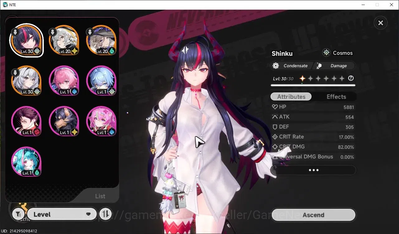 Neverness to Everness Accounts GLOBAL SEA|HL 15|TL 6|3 S-Class 1 Limited Shinku+Sign |+1 S-Class Selector Box|Selector 1