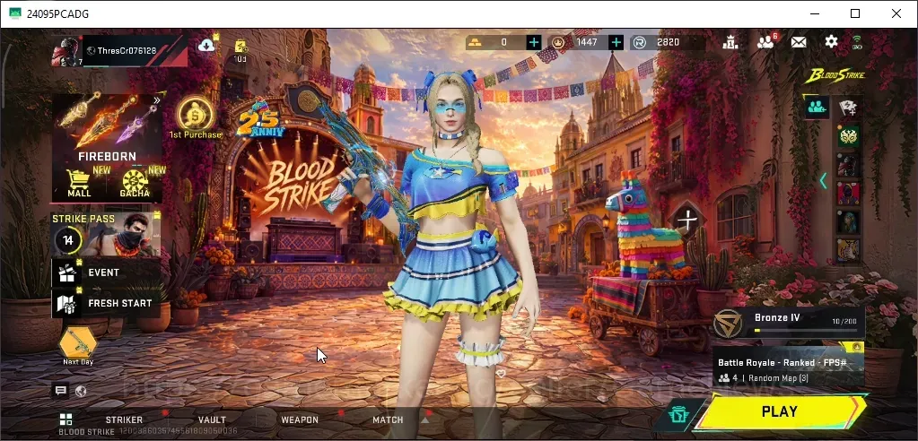 Blood Strike Accounts Collab Skin ASIA|Eternal MP7-Tidesong|Collab AoT2 M4A1-Battle of Faith|Ultra Emma,MP7|Legendary 1