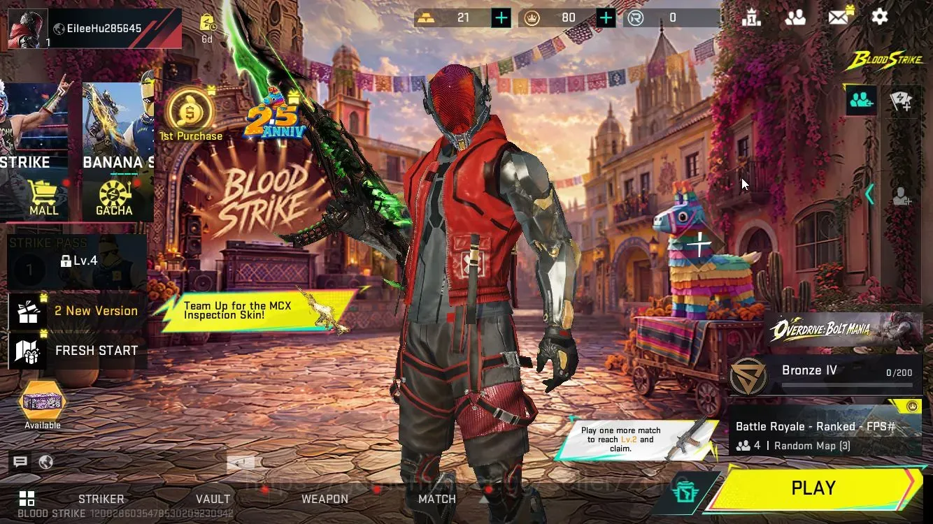 Blood Strike Accounts Starter ASIA|Fresh Starter|ETERNAL MP7-Burning|NetEase|Check SS|BS972Z 1