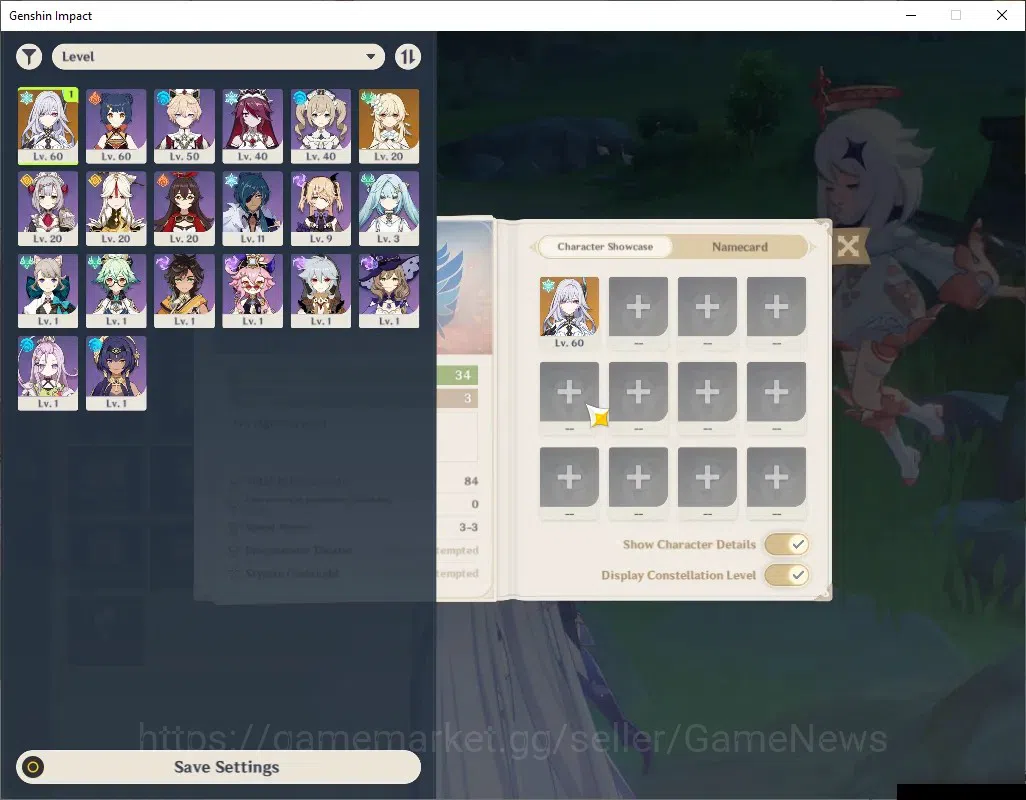 Genshin Impact Accounts ASIA | AR 34 | 633 Primo | 1 Limited | Skirk | Low image 2