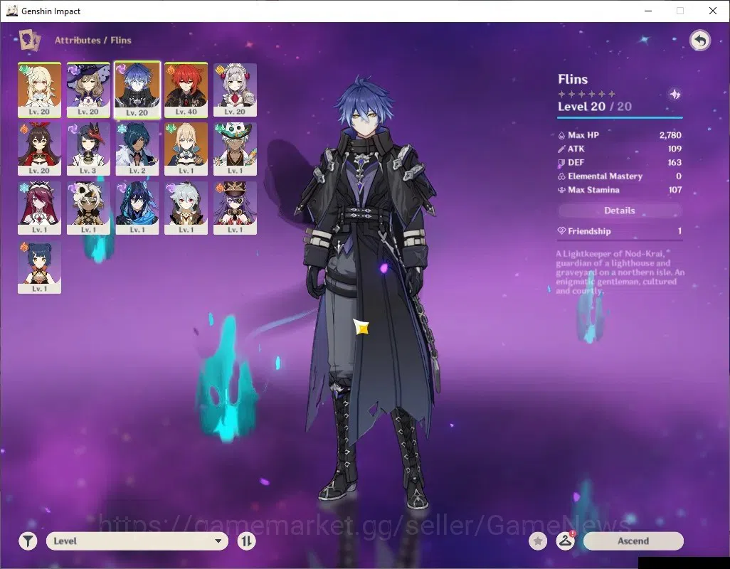 Genshin Impact Accounts Asia|AR 18 | 3(*5Char) (Flins,Diluc,Jean) | Mondst image 3