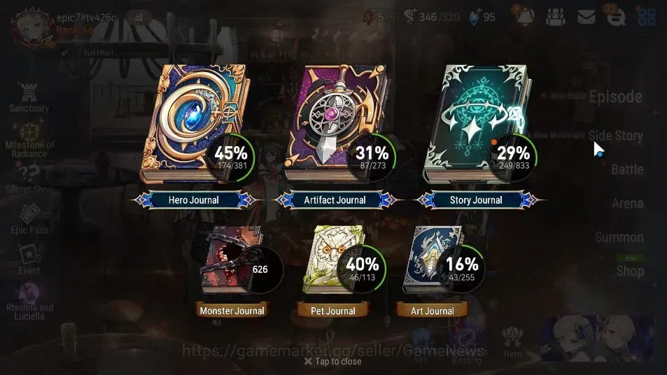 Epic Seven Accounts GLOBAL UnVerif|New Era|12 ML(Har Setti,LC Bellona, image 3