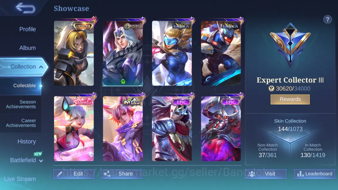 Mobile Legends: Bang Bang Accounts Hero 102 | Skin 144 | Collector Natalia | Dragonta image 2