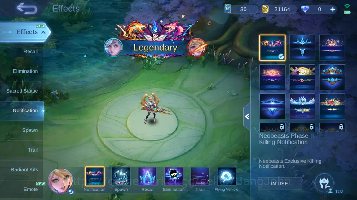 Mobile Legends: Bang Bang Accounts Hero 102 | Skin 144 | Collector Natalia | Dragonta image 20