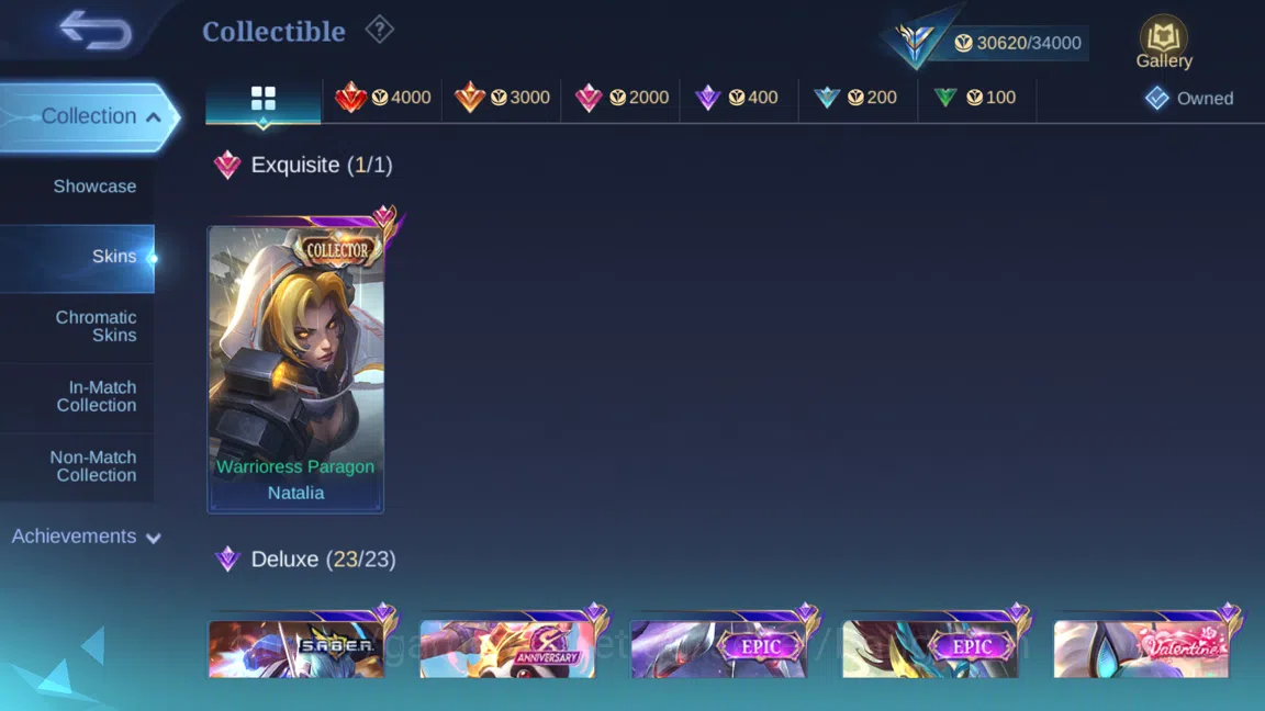 Mobile Legends: Bang Bang Accounts Hero 102 | Skin 144 | Collector Natalia | Dragonta image 3