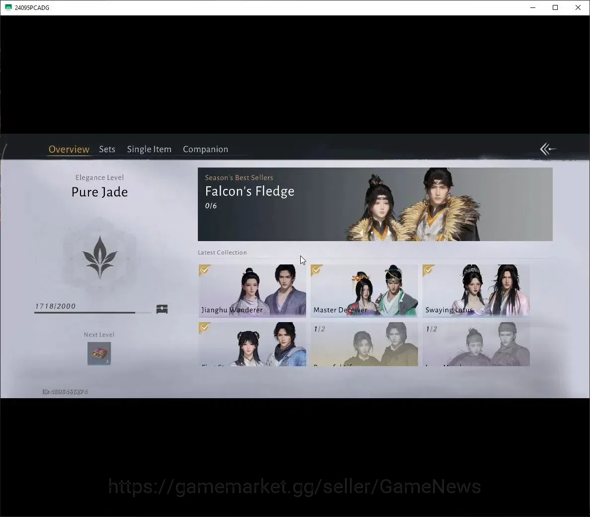 Where Winds Meet Accounts GLOBAL|Lv 17|4139 GS|1 Harmonic Core|Jianghu Wanderer set|Peacuful Life,Anthem of Ages,Tender bud 15
