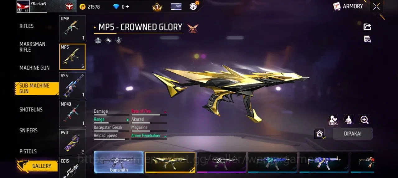 Free Fire Accounts Indonesia | AKUN LVL 55 SG MAMBAH,PELURU SUCI VAULT 83 EMOTE 20 KATANA LOBY 3 TAS 21 SKYWING 1 WEAPON 118 6