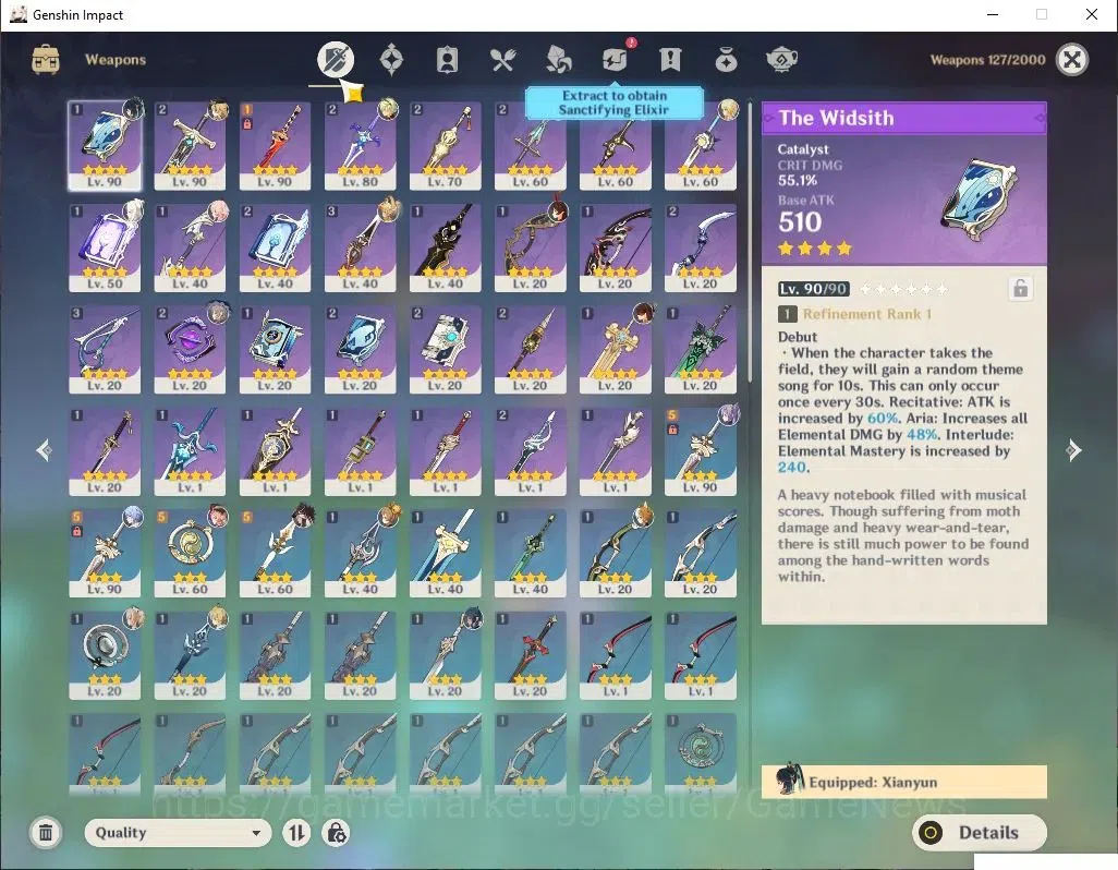 Genshin Impact Accounts Asia |AR 55|5 Limited +39(*4Charater)|Linnea,Navia image 5