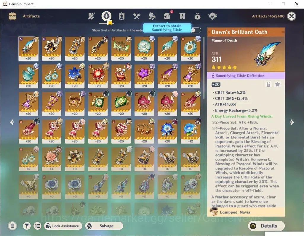 Genshin Impact Accounts Asia |AR 55|5 Limited +39(*4Charater)|Linnea,Navia image 6