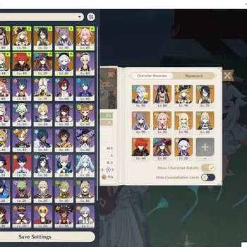Genshin Impact Mid Game Asia |AR 55|5 Limited +39(*4Charater)|Linnea,Navia image 1